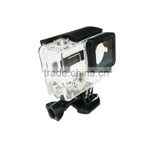 Telesin New Arrival Waterproof Plastic Housing Case for Go Pro Hero3+/4, Transparent Color thumbnail-2