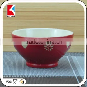 Colored Ceramic Soup Cereal Bowl,cearmic Cereal Bowl With Handle thumbnail-6