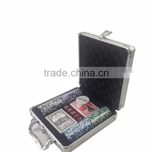 13.5g 500 Pcs Clay Cosmetics Casino Poker Chip Set With Aluminun Metal Case Roulette Chips Set thumbnail-2