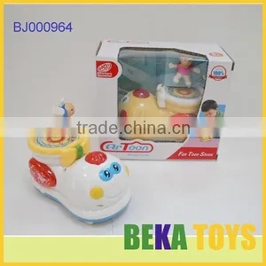 2014 Newest Toys White Kids Novelty Electric Led Robot Toy Small Plastic Cartoon Robot Toys thumbnail-4