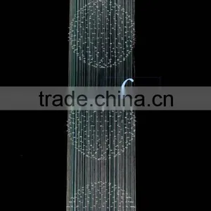 Stainless Steel Crystal Ball Chandelier Lights thumbnail-1