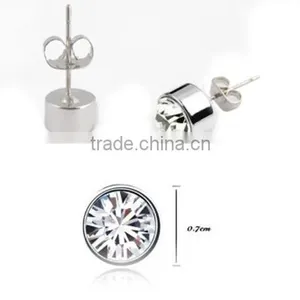 Zircon Stud Gemstone Earrings Quality Choice thumbnail-2