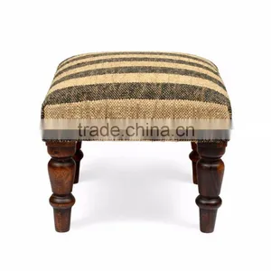 Natural Livings Jute Wooden Stool thumbnail-1