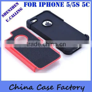 2014 Hot Design Soft Silicon Case With Hard Back Case For IPhone 5 5S thumbnail-6