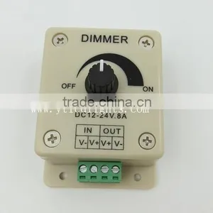 Led Controller 5v 12v 24v 8a Lighting Controller Led Dimmer 1 Channel Dc5~24v Light Lamp Controller High Quality 3years Warranty thumbnail-1