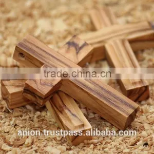 Olive Wood Small Carved Cross thumbnail-5