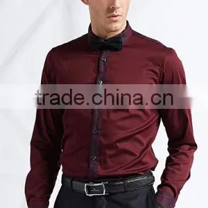 Men's Dress Wedding Business Cotton Long Sleeve Shirt thumbnail-2