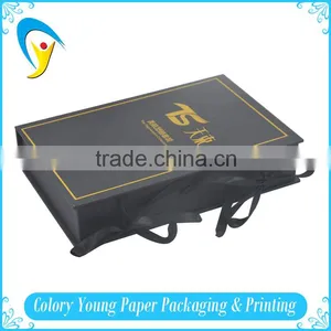 Guangzhou Factory Fibreboard Clamshell Cosmetic Box With Ribbon Handle thumbnail-5