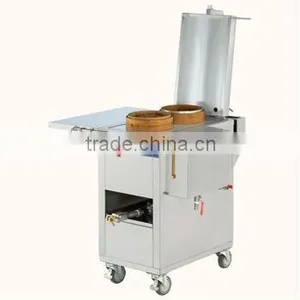 Quickly Commercial Stainless Steamed Rice Noodle Roll/ Dumpling Steel Dual Purposes Industrial Gas/ Electric Food Steamer thumbnail-1