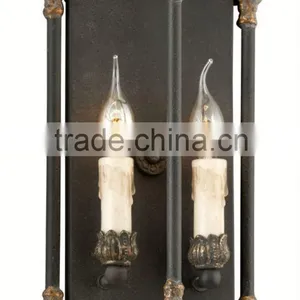 Guangdong Lampe Gras Leaves Plaster Wall Lamp thumbnail-1