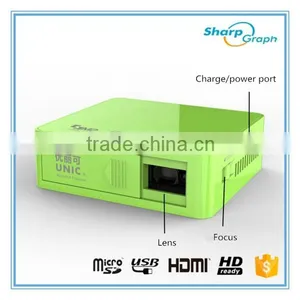 In Stock!!! 2016 High Quality 800 Lumens Cheap Mini Native HD LED USB DLP Projector UC50 1080P 3D Micro Hologram Projector thumbnail-4