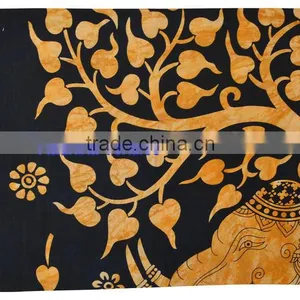 Sanganeri Printed Mandela Tapestry Wall Decor Throw Table Cover 100% Cotton Bedspread Indian Jaipur Manufacturer & Wholesaler thumbnail-1
