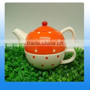 Promotional Ceramic Tea Pot With Cup in High Quality Supplier's Choice thumbnail-1