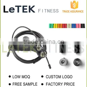Double Under Adjustable Cable Wire Speed Rubber Jump Rope thumbnail-2