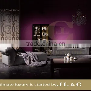 JS02 Living Room Furniture Full Grain Leather Sofa Top Layer Leather Sofa JL&C Luxury Home Furniture New Sofa Designs thumbnail-2