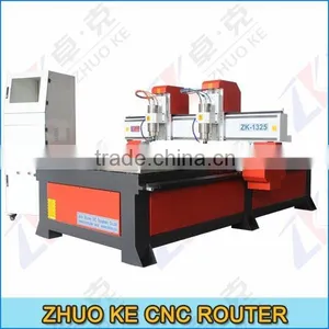Double Z Double Head Wood Metal Stone CNC Carving Machine With Panasonic Servo Motor thumbnail-1