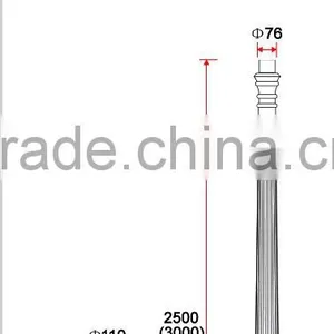 A038 High Craft Aluminum Sand Casting Decorative Light Pole Base thumbnail-2