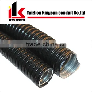 Black Color PVC Plastic Coated Metal Flexible Pipes thumbnail-2