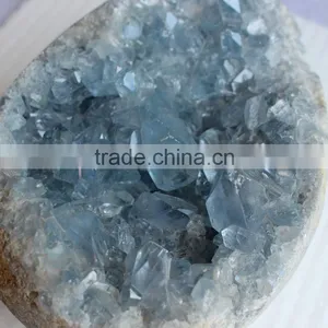Natural Crystal Rock Blue Calcite Geodes thumbnail-3