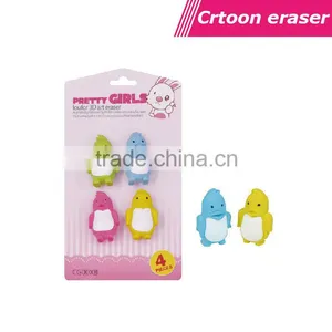Blister Cards 3D Pengui Shaped Eraser Rubber thumbnail-1