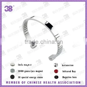 2013 Cuff Bracelet Men Bangle 7.5-8.5inch Friendship 5 in 1 Healthy Bangle thumbnail-1