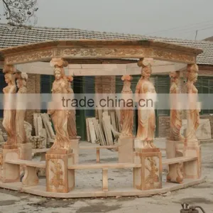 Full Handmade European Style Gazebo & Pavilion Natural Stone Kiosk thumbnail-1