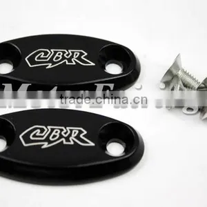 Mirror Base Plates for Honda CBR 600 F4 F4i 900 RR 929 954 1000RR Black MT222-008 thumbnail-1