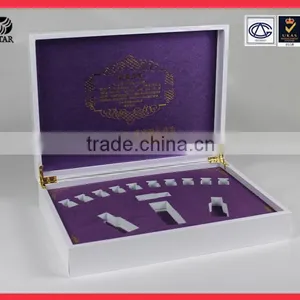 Custom Logo Display Fabric Cosmetic Packaging Leather Box For Gift thumbnail-4
