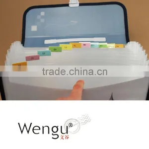 2015 New Design Hot Sale PP File Case /waterproof A3 Plastic Bag for Document thumbnail-2