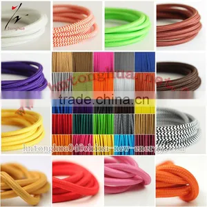 2 Core 0.75mm Textile Electrical Wire Fabric Covered Power Cord Electric Wire thumbnail-1