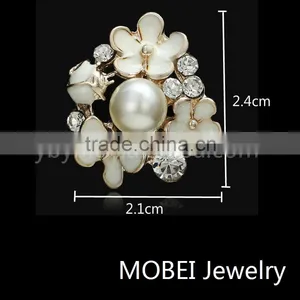 New Styles Crystal Lady Fabric Shoe Flower, Wedding Shoe Accessories,pink Fabric Shoe Flower thumbnail-1