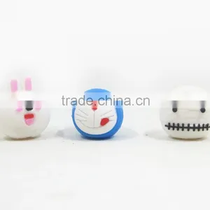 3D Cartoon Design Pvc Rubber Pencil Topper/ Pen Topper thumbnail-2