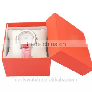 Hot Selling Small Red Watch Box for Promotional Gift Watch Oem Order Received Custom Logo thumbnail-4