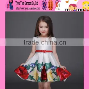 2016 Summer Hot Sale Embroidered Baby Dress Top Quality Europe Style Kids Clothes Girl Dress thumbnail-6