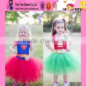 Fashion High Quality Superbaby Gauze Dress Tutu Skirt Wholesale New Design Chiffon Dress 2015 thumbnail-1