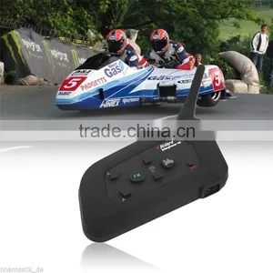 V4 1200m 4 Riders Full Duplex Talking Same Time Bluetooth Handsfree Motorcycle Helmet Headsets Waterproof Walkie Talkie thumbnail-4