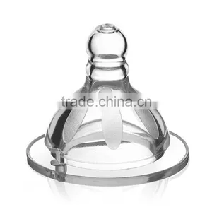 Baby Feeding Bottles Free Flow Breastlike 4-12Months Beautiful Nipples thumbnail-5