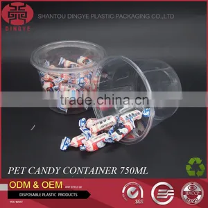 Disposable PET Plastic Cup for Food Container,Transparent 750ml thumbnail-1