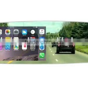 4.3 Inch Frameless Rearview Mirror Monitor Sychronize Informations Gps Navigation thumbnail-2