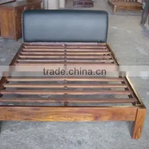 SHEESHAM WOOD BED thumbnail-1