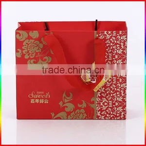 Wedding Gift Red Paper Packing Bag With Gold Foil Printing thumbnail-5