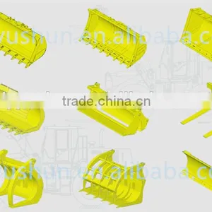 SDLG LG918 Wheel Loader Attachment 0.9M3 Multifunctional Bucket For Sale , Attachment Code:1690300007 thumbnail-1