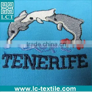 Hot China Products Blue Color Embroidered Cotton Plain Tshirt thumbnail-3