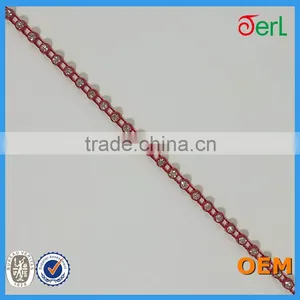 Single Row Red Base Plastic Glass Rhinestone Banding Trimming thumbnail-2