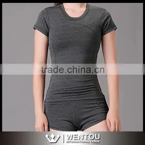 Comfortable Breathable Yoga Short Sleeve T-shirt thumbnail-4