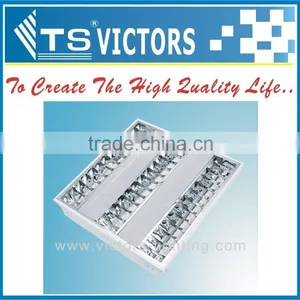 3x14W LED T5 FLUORESCENT LOUVER FITTING, RECESSED GIRLLE LAMP thumbnail-1