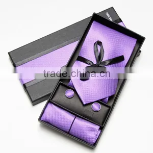 Men's 100% Woven Silk Tie With Hanky thumbnail-1