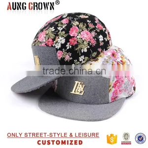 High Quality Floral 5 Panel Hat thumbnail-2