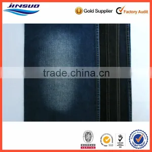 Ring Spun Woven Cotton Denim Fabric Blue Black Color thumbnail-1