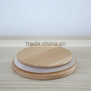 Wholesale Glass Jar Storage Jar 400ml Capacity Wooden Lid Man-blown Heat Resistant Glassware N6450 thumbnail-3